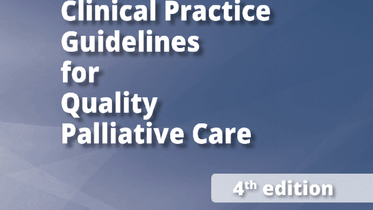 Clinical practice guidelines for quality palliative care